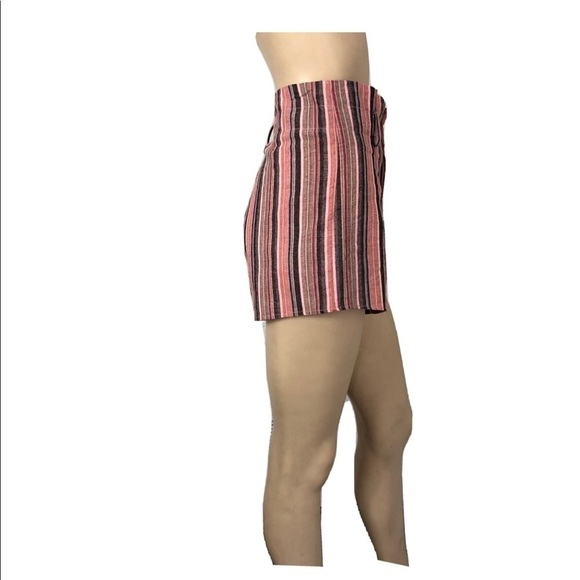 Akaiv TR Notes paperback shorts stripe pink side pocket - Picture 1 of 16